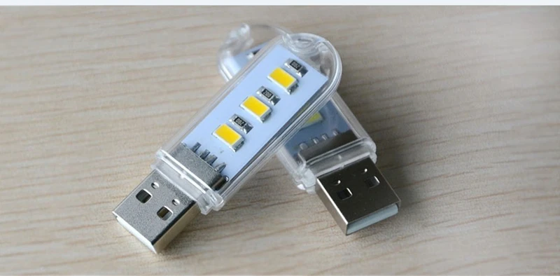 Мини USB Светодиодная лампа для книг 3 светодиода 5730 SMD кемпинга ночник лампада ПК