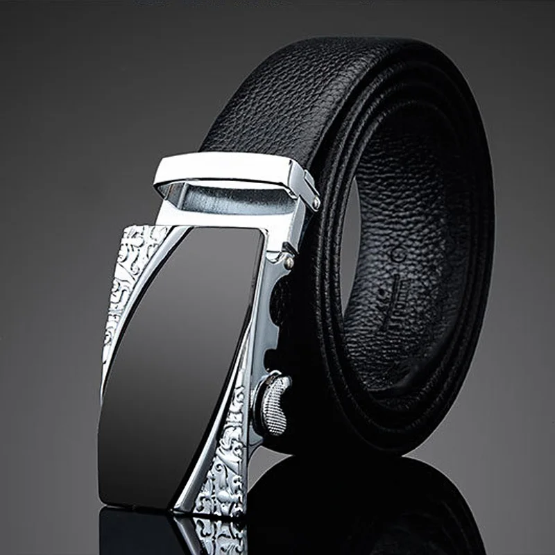 Cody стальной кожаный ремень мужской коровья спилок Автоматическая Пряжка ремни