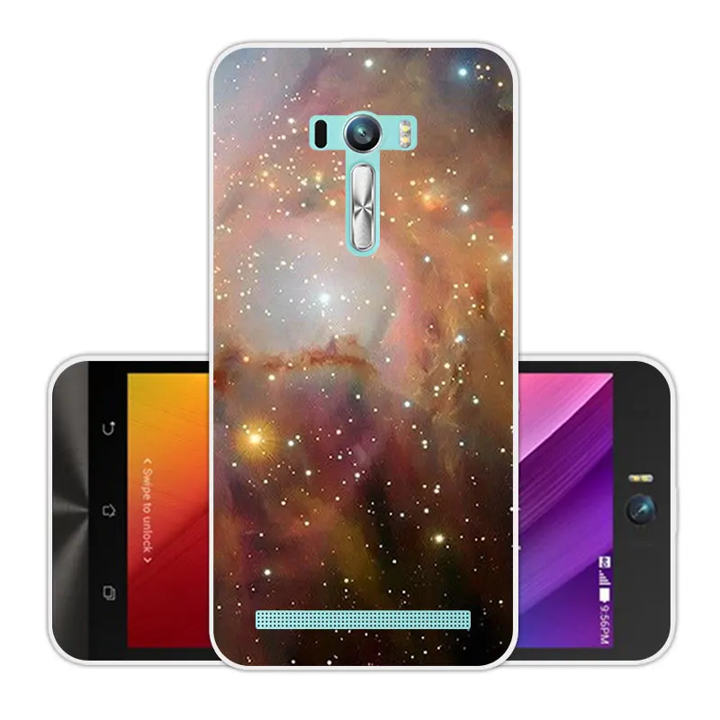 Силиконовый чехол для Asus Zenfone Selfie ZD551KL мягкий ТПУ телефона 5 дюйма чехлы Scenic Eagle