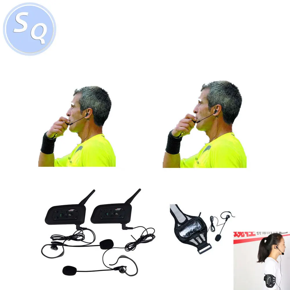 2 рефери разговаривают в одно и то же время футбол для гарнитура тренера