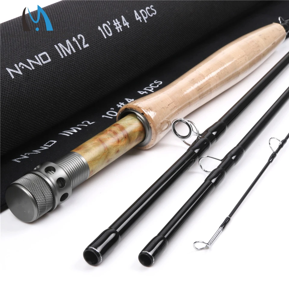 

Maximumcatch Nano Nymph Fly Fishing Rod IM12 Graphite Carbon Fiber Fast Action With Cordura Tube 10FT #3 #4