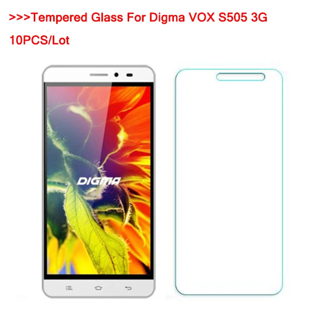 

10 шт. для Digma VOX S505 3G закаленное стекло 2.5D 9H защитная пленка Взрывозащищенный ЖК-экран протектор для Digma VoX S505 3G