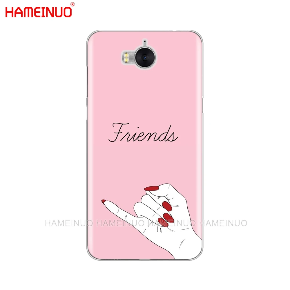 HAMEINUO чехол для сотового телефона с надписью Love on the finger huawei honor 3C 4X 4C 5C 5X 6 7 Y3 Y6 Y5 2 II