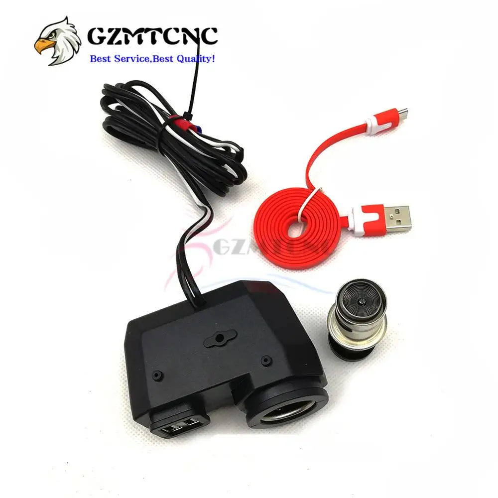Для BMW F800R F800GS F650GS F700GS R1200GS R1200RT двойной USB порт + прикуриватель Подходит Мобильный