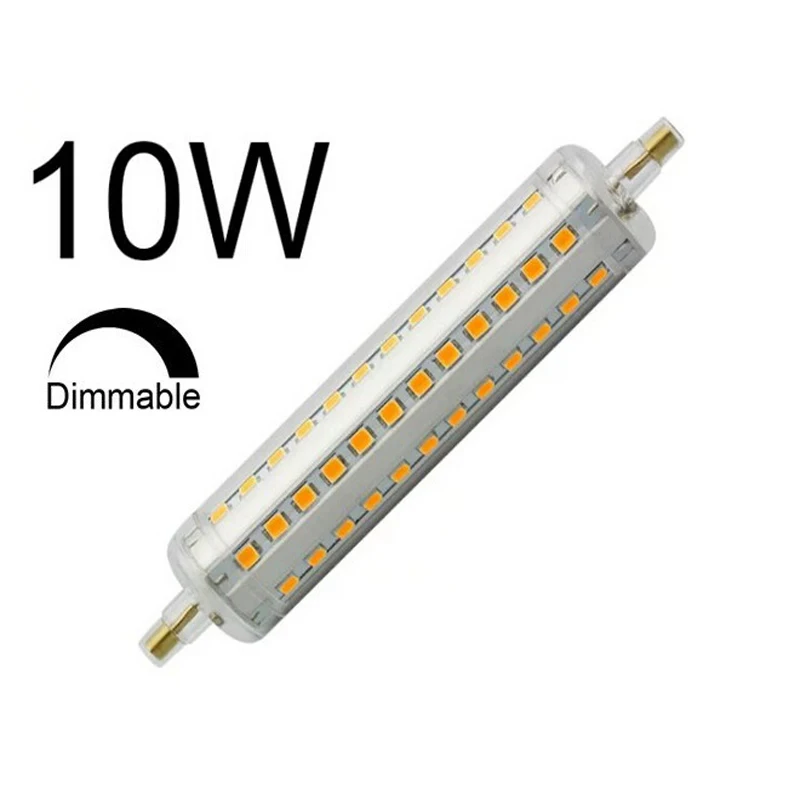 10 Вт диммируемая R7S лампа 118 мм Светодиодная J118 Водонепроницаемая 360 градусов