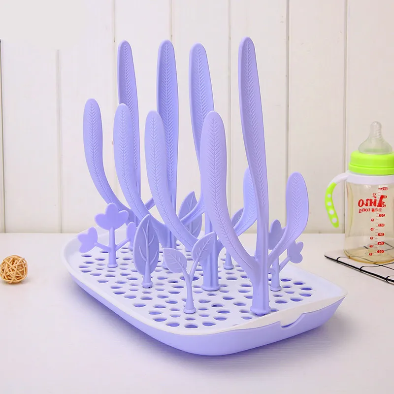 Newborn Baby Multifunction Bottle Drying Rack Kids Tree Shape Storage Nipple Pacifier Feeding Cup Kid Detachable Cleaning | Мать и