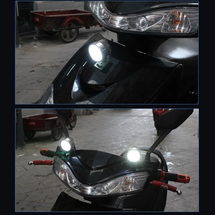 BAOBAO Motorcycle 4-LED Light Top Quality 12W 6500K Universal Used Electric Vehicle Motorbike Headlight Super Bright Spotlights |
