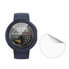 3pcs Soft Clear Protective Film Guard For Xiaomi Huami AMAZFIT 3 Verge Lite Smart Watch Verge3 Screen Protector Cover(Not Glass)