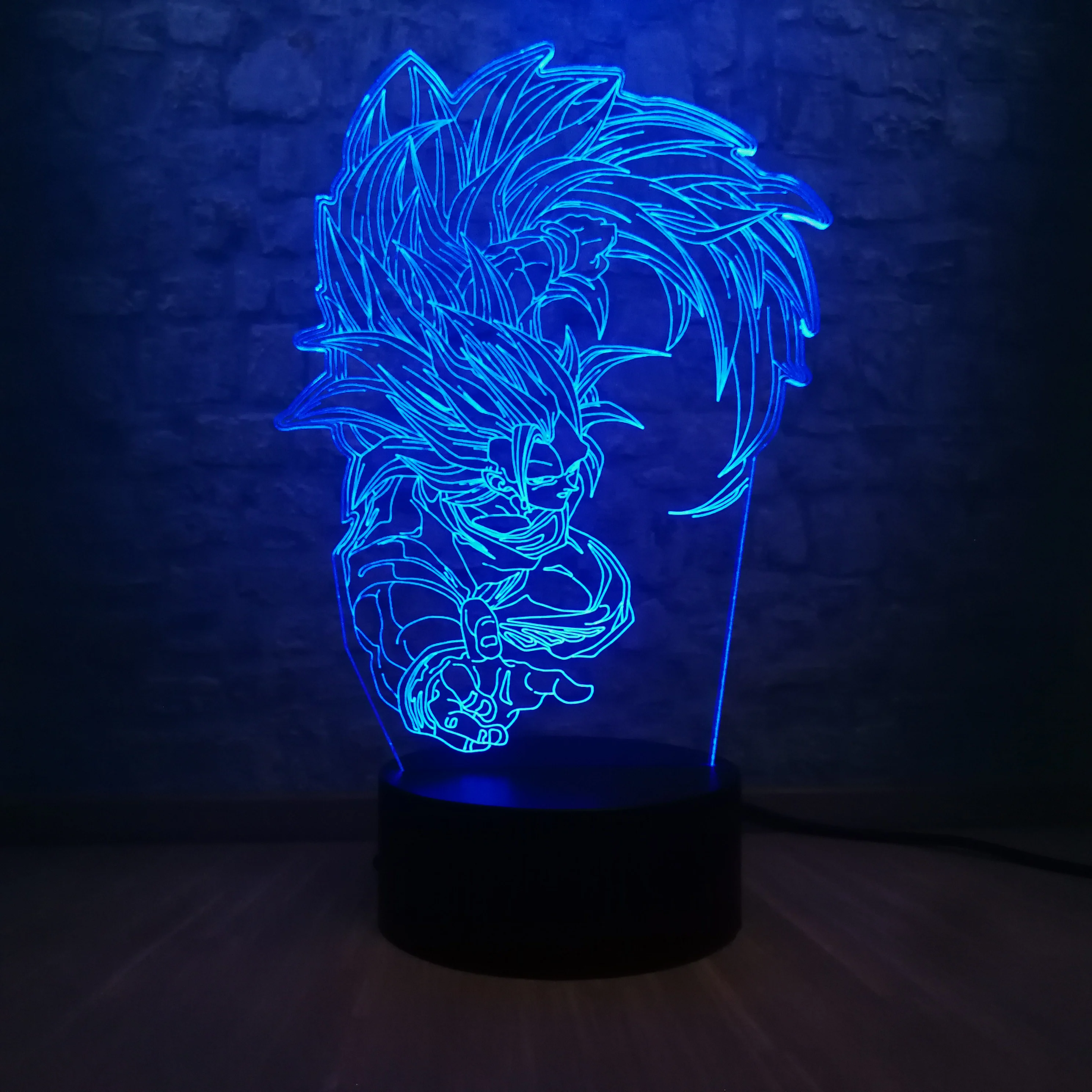 3D светодиодный Ночной светильник Настольная лампа из мультфильма Жемчуг дракона