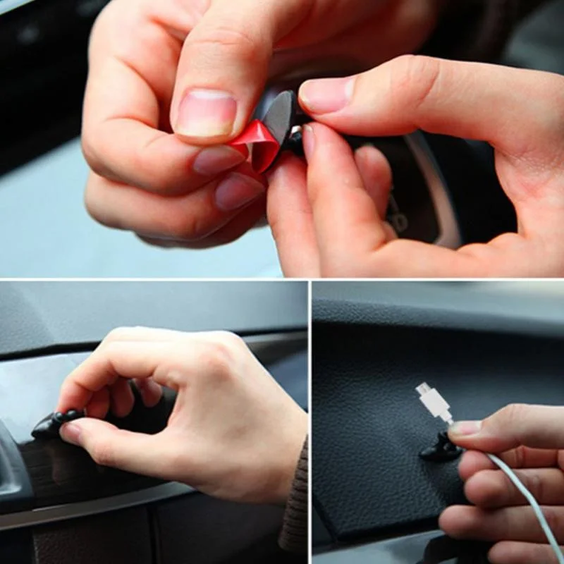 8 шт. фиксированный зажим для кабеля|car charger line clasp|adhesive car chargercar clips |