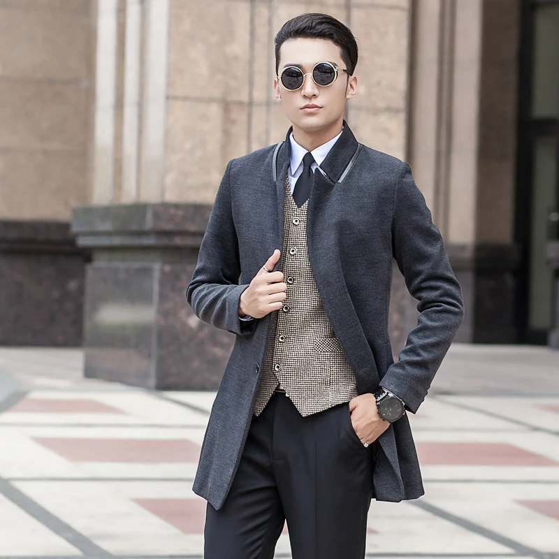 

2016 new arrival Woolen overcoat suit hgih quality male winter fashion casual plus SizeS M L XL XXL 3XL 4XL 5XL 6XL 7XL 8XL 9XL