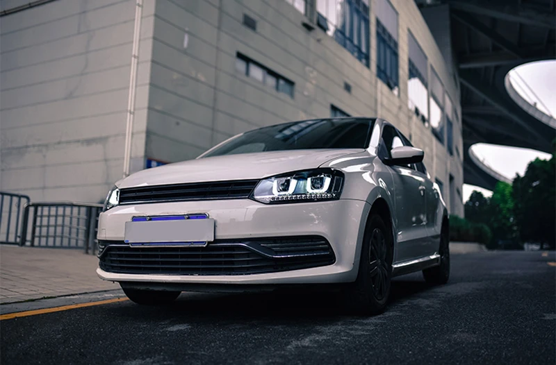 Автомобильная фара для Фольксваген Поло фары 2009- GTI светодиодный фары DRL