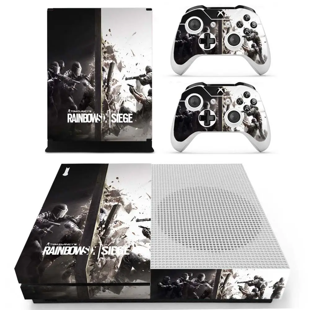 YS-xboxoneS-0585 Наклейка Tom Clancy's Rainbow Six Siege для Xbox One S Skin vinilo pegatina для Xbox one Slim консоль и два контроллера - Цвет: YS-xboxoneS-0585