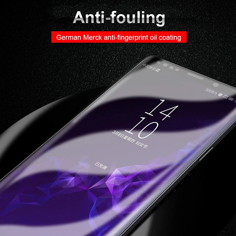 RZP 9D полное покрытие экрана протектор для Samsung Galaxy S8 S9 Plus Note 8 9 S7 edge защитная пленка