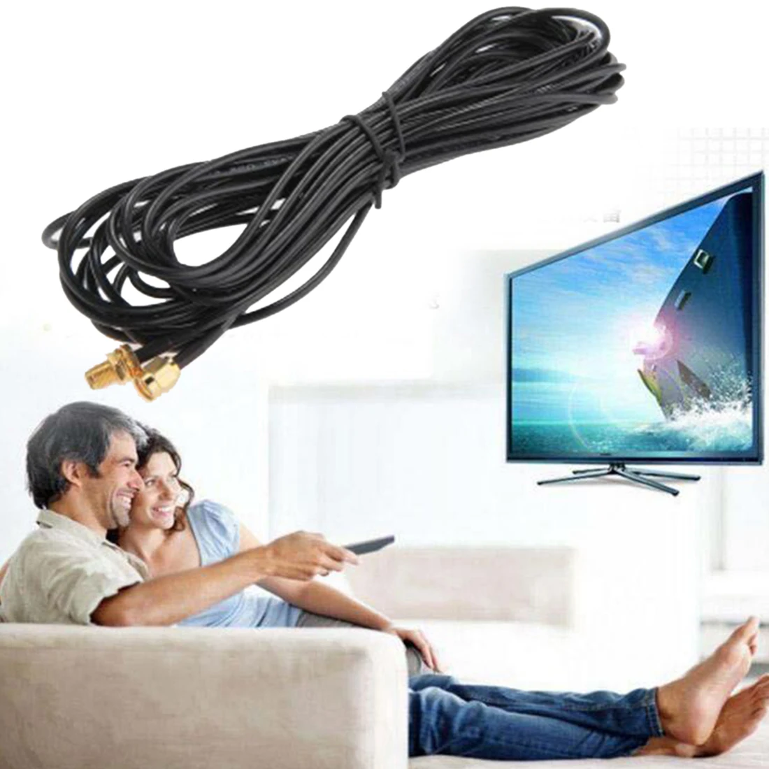 Стандартная черная антенна с разъемом MF 6 м типа Папа мама Wi Fi свинцовый