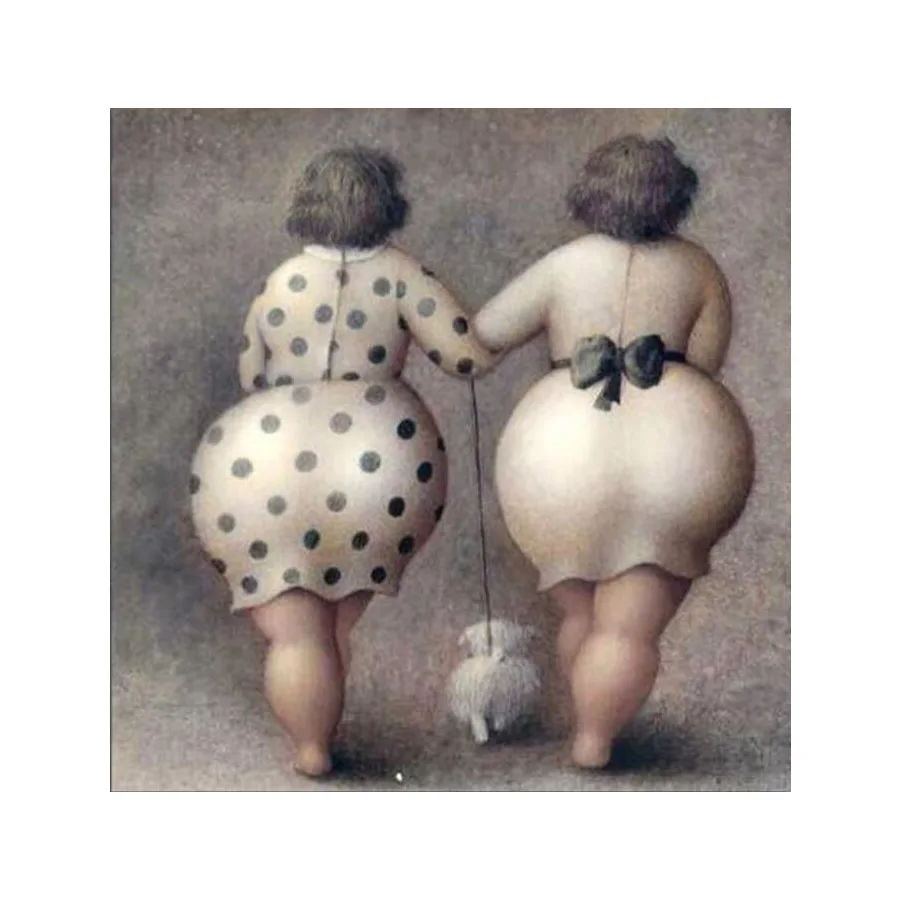 Fat Lady 5D DIY Алмазная вышивка крестиком полностью квадратная мозаика для рукоделия