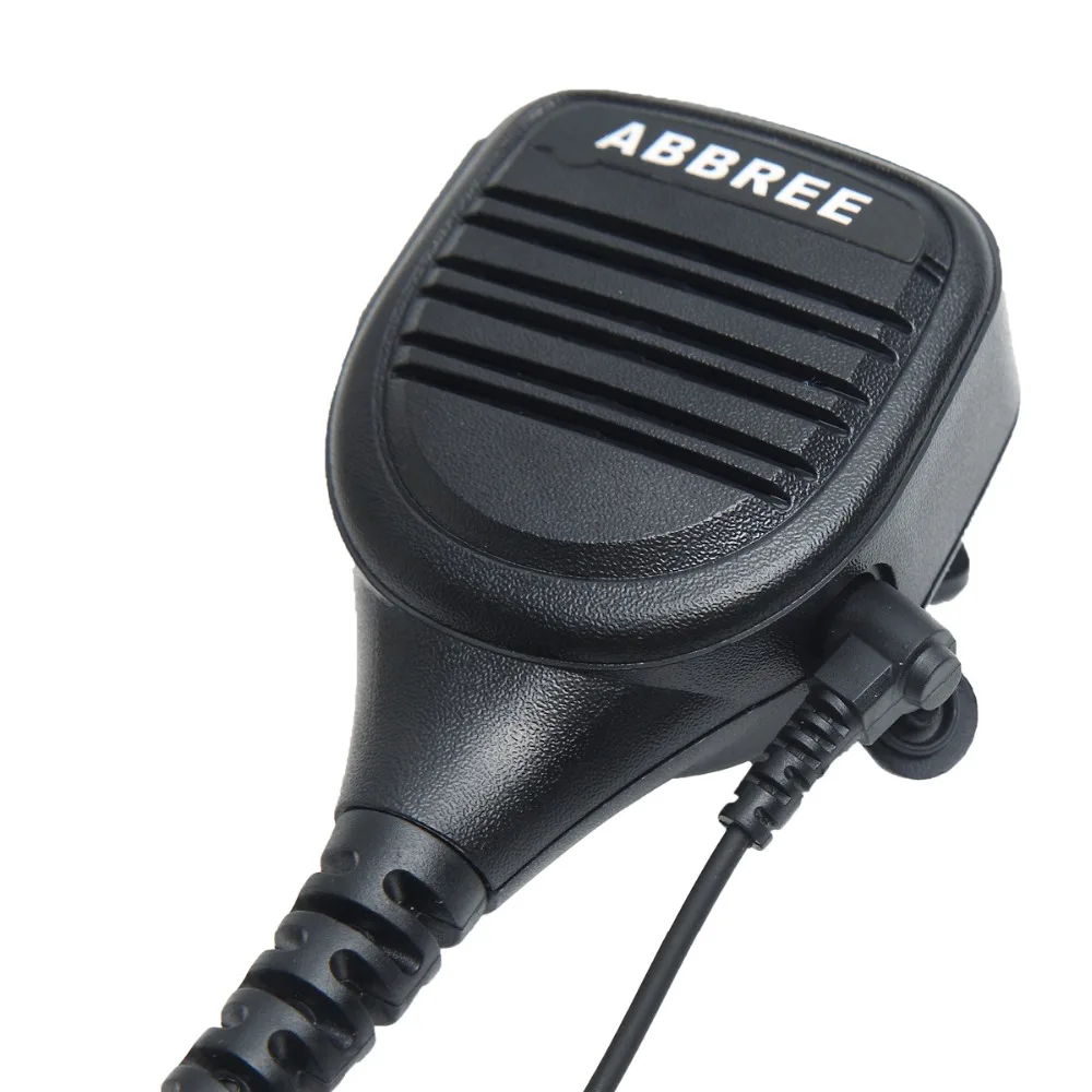 Abbree AR-760 2 Pin PTT дистанционный непромокаемые Динамик микрофон для радио Kenwood TYT Baofeng иди и болтай Walkie Talkie “иди и UV-5R 888S UV-82 uv-s9 радио
