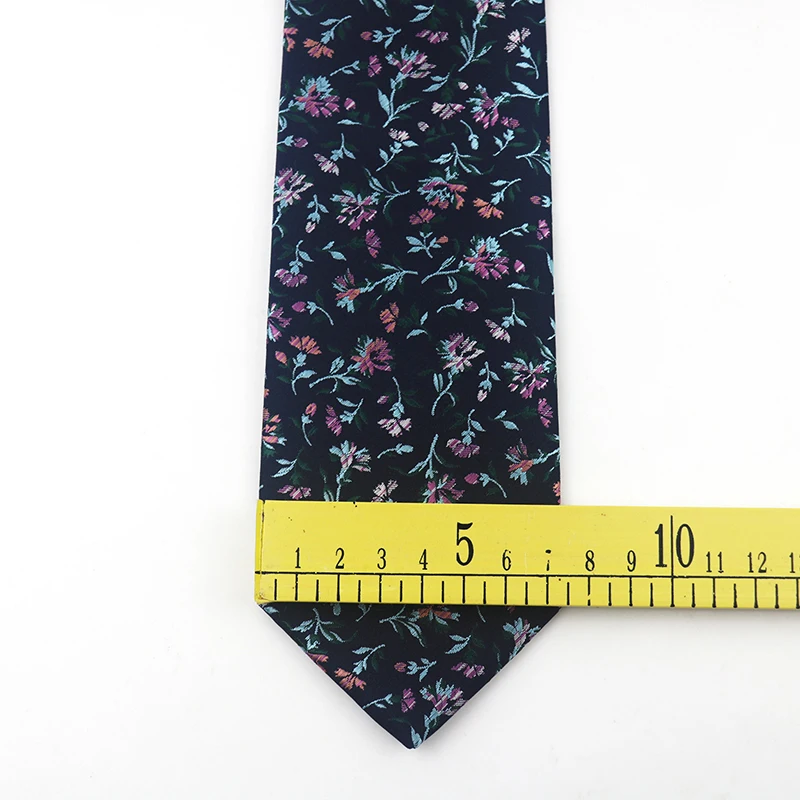 Модный полиэстровый мужской галстук на шею 7 5 см Цветочные Галстуки для мужчин