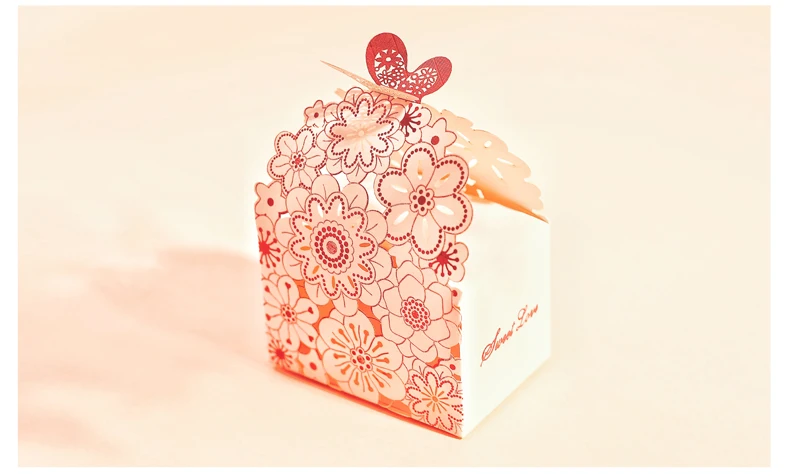 50 шт розовый/красный/Буле Baby Shower Candy Box Свадебные сувениры и подарки коробки