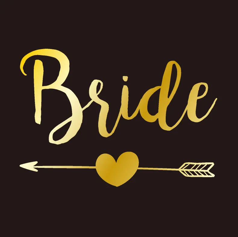 T19 5 штук в партии команда надпись «Bride Tribe» жениха с принтами "Отряд наклейки для временных татуировок забавные Свадебные душ Временные татуировки девичник Вечерние - Цвет: T19