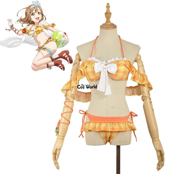 Love Live Sunshine Aqours kunikida hanamaru купальник купальный костюм бикини Топ труба юбочный