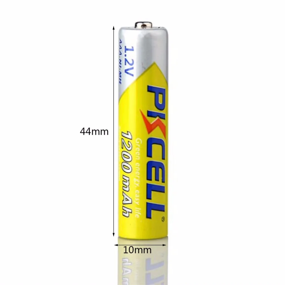 4 шт PKCELL 1200mAh Ni-MH батареи 1 2 V перезаряжаемый aaa-аккумулятор экологичный подходит
