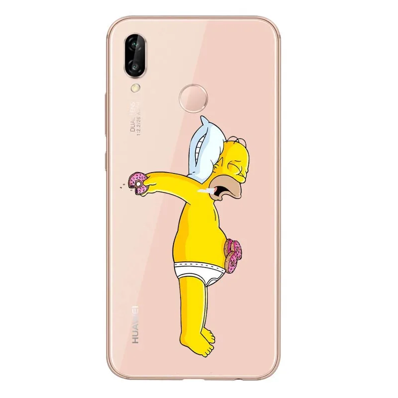Los Simpson suave de TPU caso для huawei P8L P20L P20LITE P30 mate 8 10 mate 20Por RS - Цвет: TPU