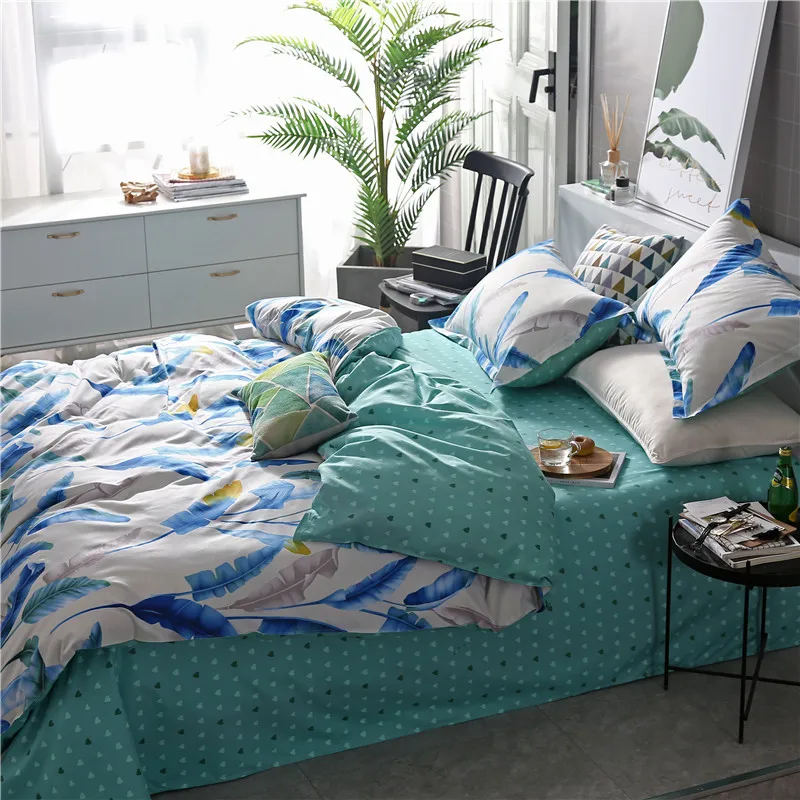 Slowdream модные Книги по искусству перо Постельное белье одеяло пододеяльник