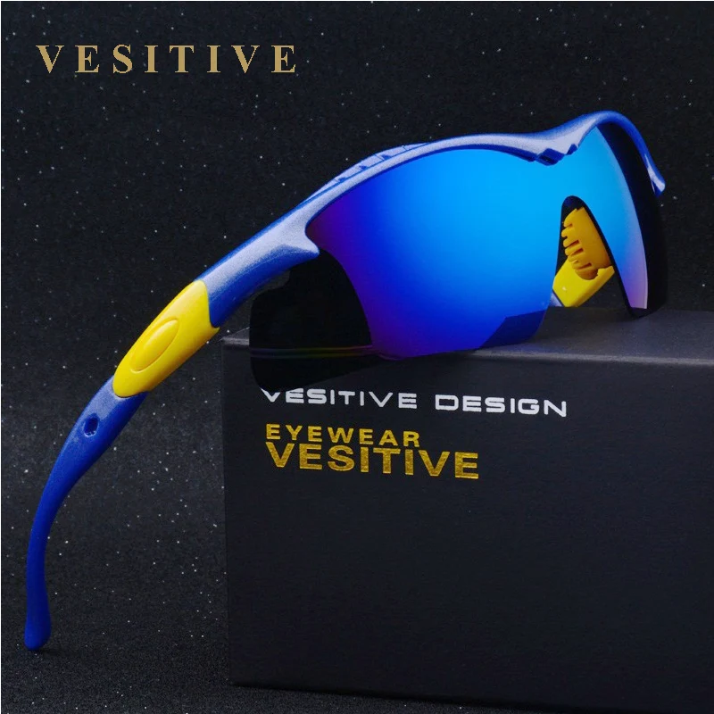 Брендовые поляризованные солнцезащитные очки мужские черные спортивные 2017 для