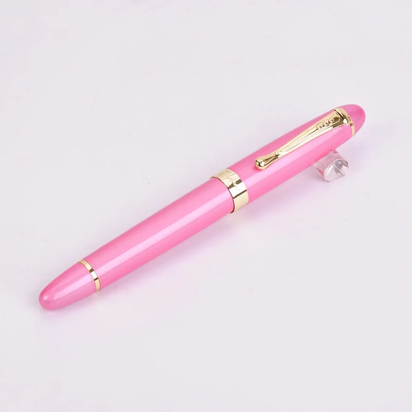 Pink Высокое качество Золотой зажим 22 цвета на выбор JINHAO 450 металл/роликовый шар/шариковая ручка школьные принадлежности канцелярские принадлежности - Цвет: Pink