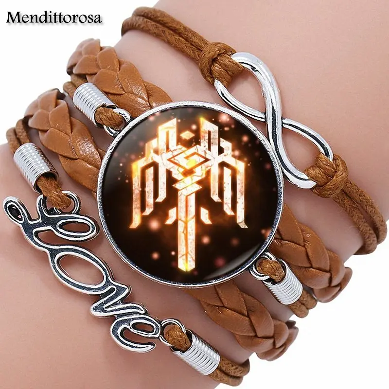 Женский винтажный разноцветный браслет с кабошоном в стиле дракон|Браслеты