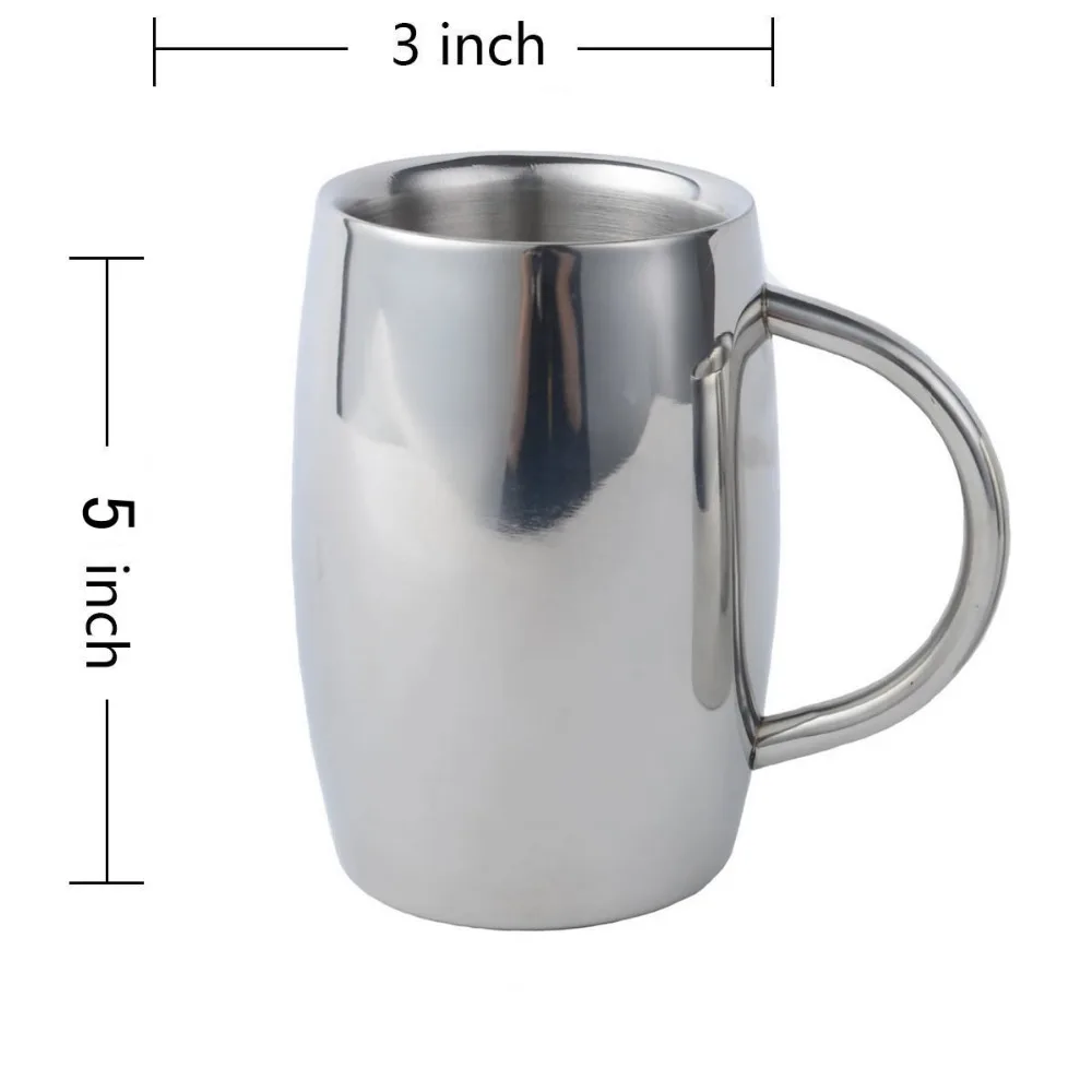 Небесная Рыба высшего качества нержавеющая сталь 18/8 Tankard Stein С Двойными Стенками