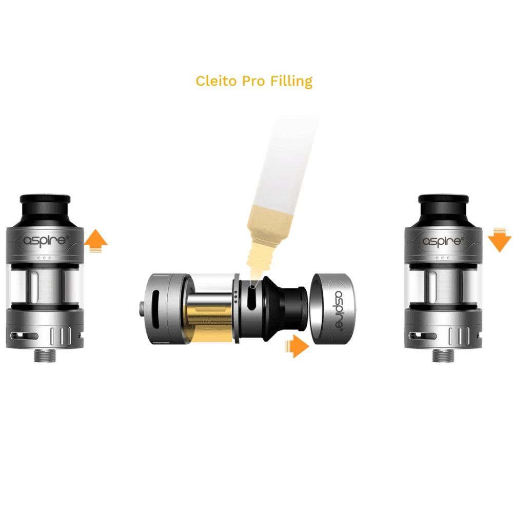 Оригинальный Aspire cleito pro танк электронная сигарета aspire испаритель использовать