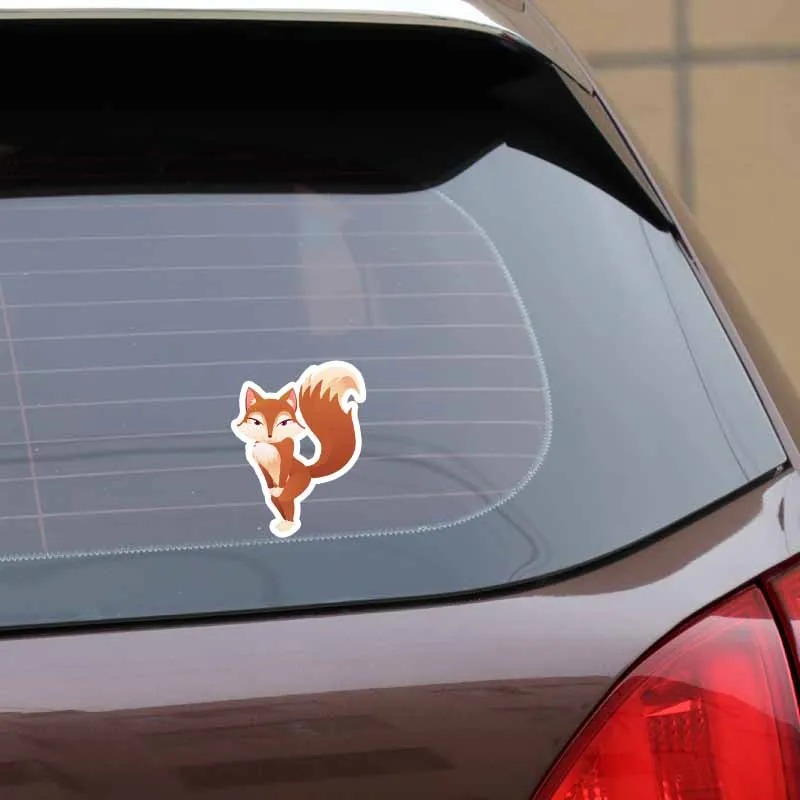 

YJZT 12.5CM*16CM Fashion Lovely Animal Motorbike Decals Colored Cartoon PVC Car Sticker Decoration Graphic 5-0921