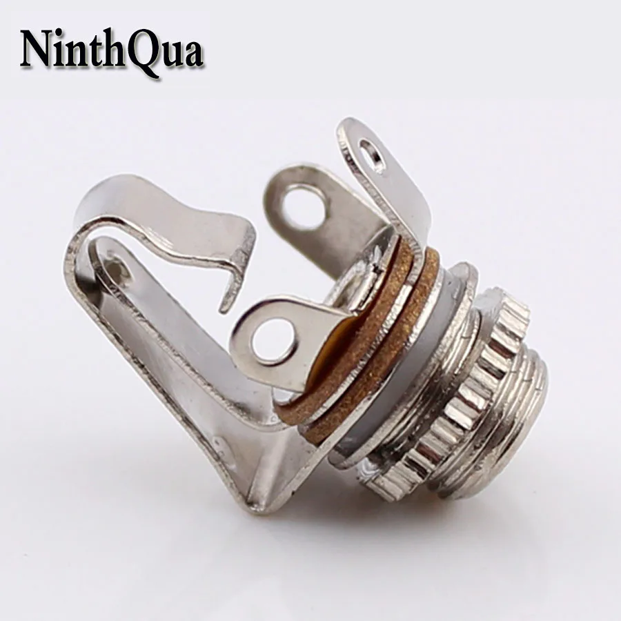 

2 шт. 3,5 мм 2-полюсный моно штекер Шасси Панель гнездо с переключателем металлический аудио адаптер