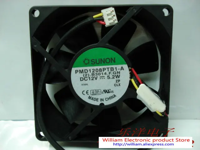 Новый оригинальный трехпроводной охлаждающий вентилятор SUNON PMD1208PTB1-A (F.GN) 5 2 Вт 8025 |