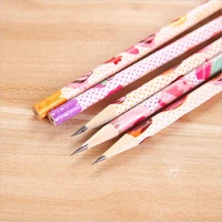 5pcs pencils write stationery eraser pencil simple cartoon cake pattern pencils non toxic environmental protection for school