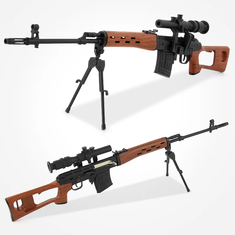 Снайперская винтовка в масштабе 1:4 SVD миниатюрная модель военного оружия из