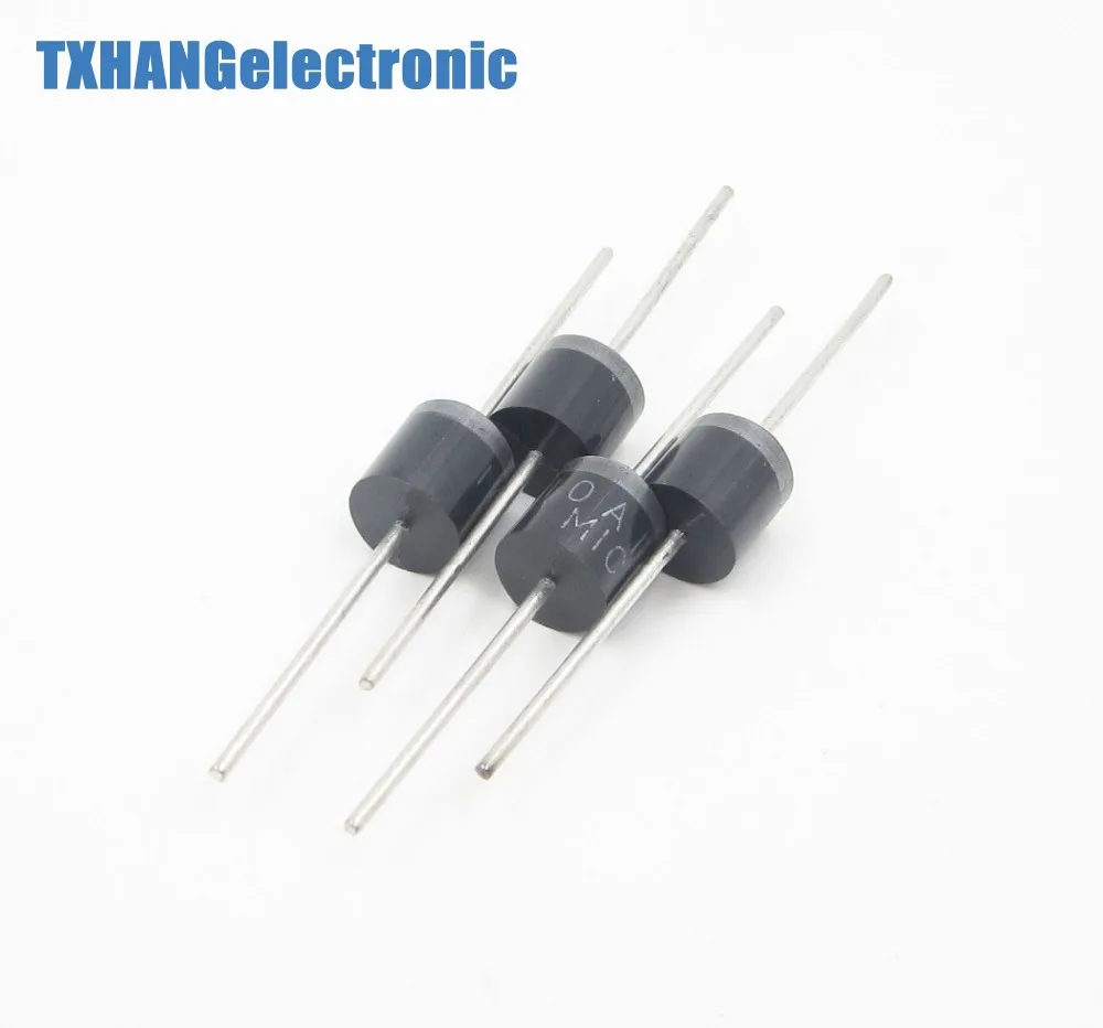10PCS 10A10 R-6 10A 1000 Volts Silicon Rectifiers 1KV Diodes | Электронные компоненты и принадлежности