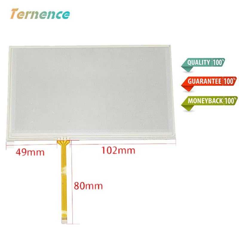 

Skylarpu 7 Inch 4 Wire Resistive Touch Screen Panel Digitizer for INNOLUX AT070TN92 LCD Screen touch panel Glass Free shipping
