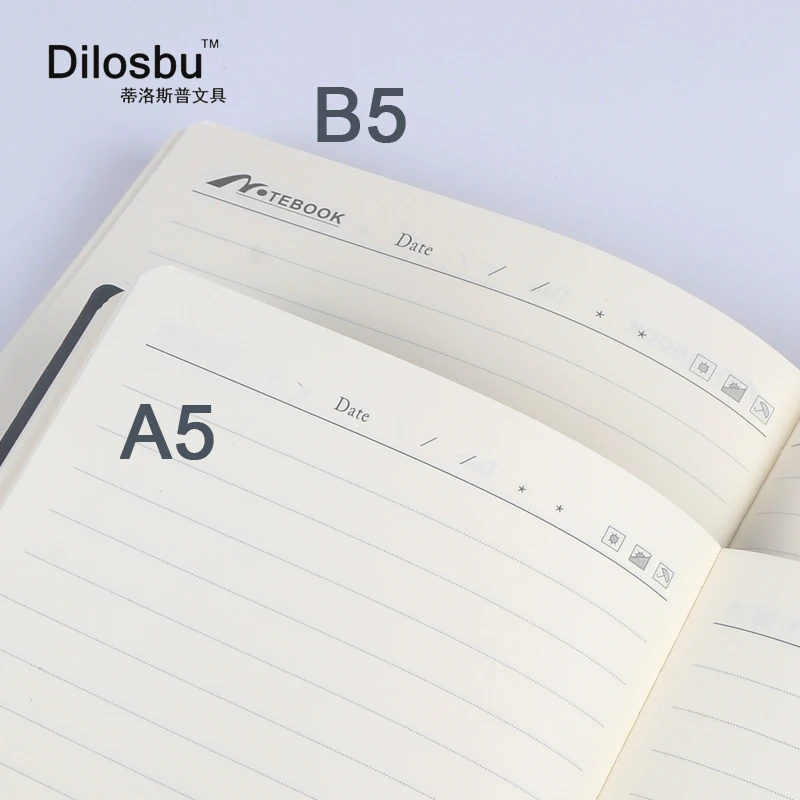 Кожаная книга Dilosbu Filofax A5 бумажный блокнот путешественника B5 черный дневник