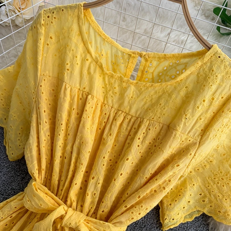 2019 Новое модное женское белое платье женские милые платья с коротким рукавом |