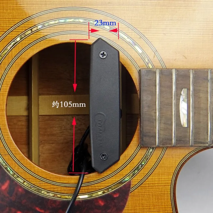 SKYSONIC T 902 акустическая Guita пикап магнитного Soundhole Пикап Беспроводной + микрофон