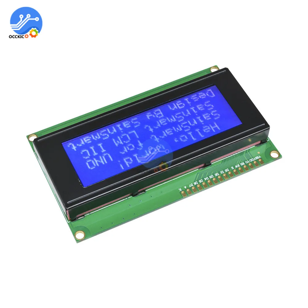2004 ЖК-дисплей Экран модуль Синий Подсветка 5V HD44780 ЖК-дисплей плата контроллера межсоединений интегральных схем/I2C ЖК-дисплей Экран дисплея монитора для Arduino