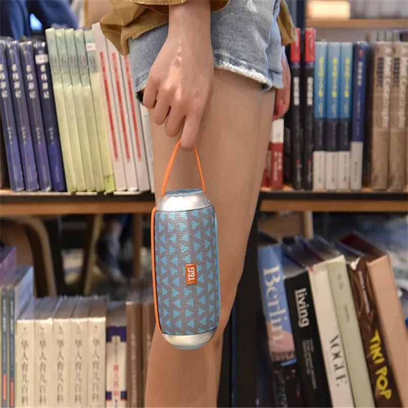 Беспроводной портативный динамик bluetooth стерео с микрофоном звонок громкой связи