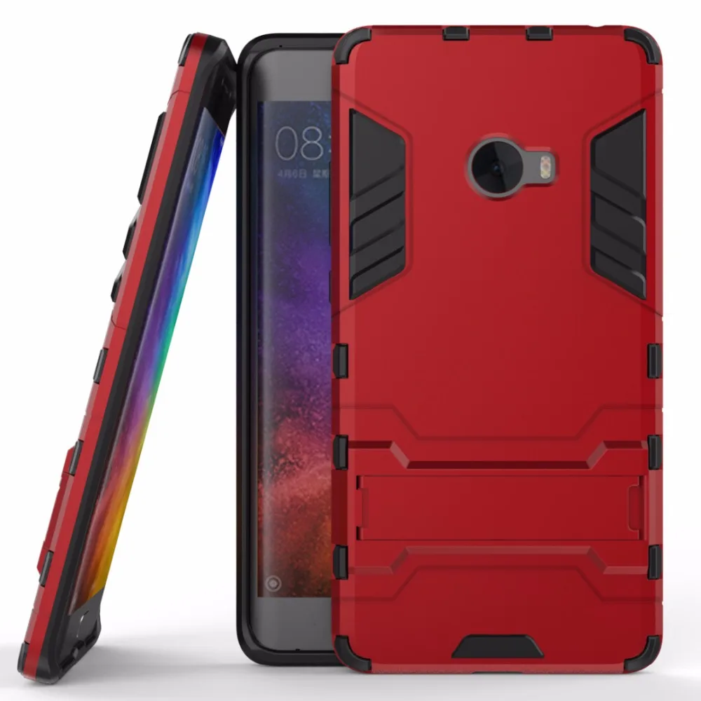 for Xiaomi Mi Note 2 Shockproof Stand Hard case 3 Pro prime 64GB 128GB Combo Armor shell iron Man Back cover | Мобильные телефоны и