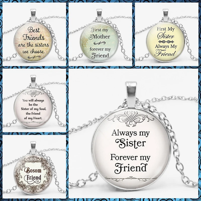 

2018 New Choice of Brothers and Sisters Are The Best Friends Friendship Pendant Necklace Pendant Is Your Best Choice