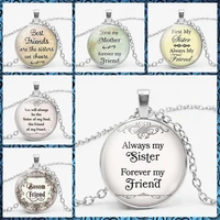 2018 new choice of brothers and sisters are the best friends friendship pendant necklace pendant is your best choice