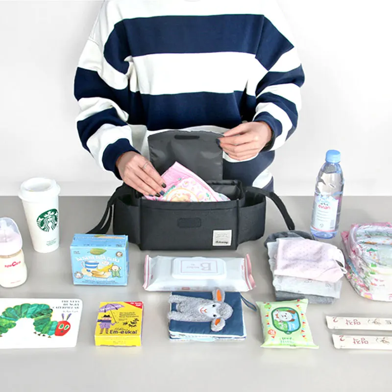 Bolsa port&aacute;til para biber&oacute;n de cochecito de beb&eacute;, bolsa de almacenamiento con acabado para mam&aacute;, accesorios para coche de beb&eacute;, novedad-1
