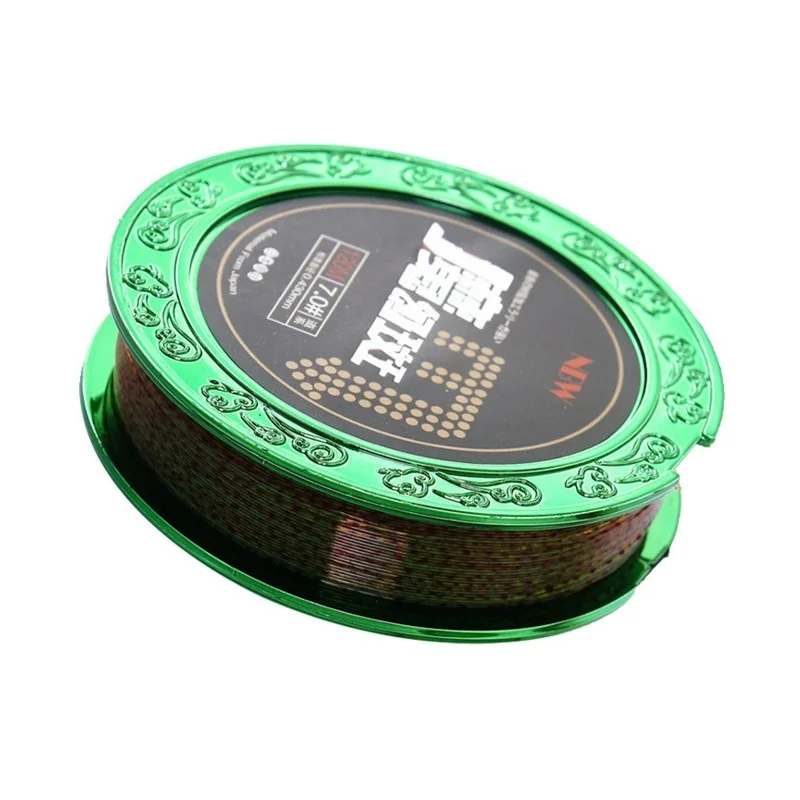 120 метров нейлоновая леска с цветными пятнами поэтому рыба не может найти ее в